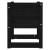 Jardiniere, 2 buc, Negru, 40x40x52,5 cm, lemn masiv de pin GartenMobel Dekor