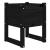 Jardiniere, 2 buc, Negru, 40x40x52,5 cm, lemn masiv de pin GartenMobel Dekor