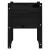 Jardiniere, 2 buc, Negru, 40x40x52,5 cm, lemn masiv de pin GartenMobel Dekor