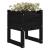 Jardiniere, 2 buc, Negru, 40x40x52,5 cm, lemn masiv de pin GartenMobel Dekor