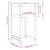 Jardiniere, 2 buc, 40x40x81 cm, lemn masiv de pin GartenMobel Dekor