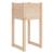 Jardiniere, 2 buc, 40x40x81 cm, lemn masiv de pin GartenMobel Dekor