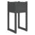 Jardiniere, 2 buc., gri, 40x40x81 cm, lemn masiv de pin GartenMobel Dekor