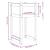 Jardiniere, 2 buc., gri, 40x40x81 cm, lemn masiv de pin GartenMobel Dekor