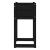 Jardiniere, 2 buc., Negru, 40x40x52,5 cm, lemn masiv de pin GartenMobel Dekor