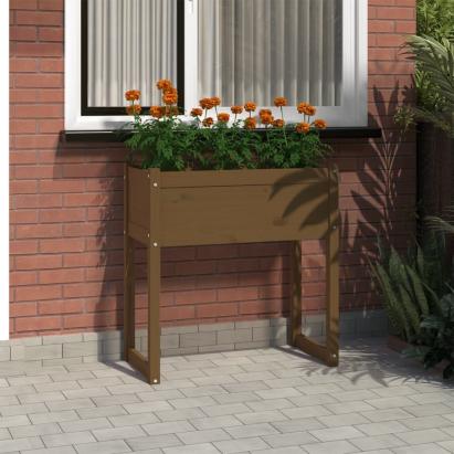 Jardinieră, maro miere, 78x40x81 cm, lemn masiv de pin GartenMobel Dekor