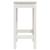 Scaune de bar, 2 buc., alb, 40x40x78 cm, lemn masiv de pin GartenMobel Dekor