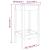 Scaune de bar, 2 buc., alb, 40x40x78 cm, lemn masiv de pin GartenMobel Dekor