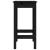 Scaune de bar, 2 buc., negru, 40x40x78 cm, lemn masiv pin GartenMobel Dekor