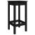 Scaune de bar, 2 buc., negru, 40x40x78 cm, lemn masiv pin GartenMobel Dekor