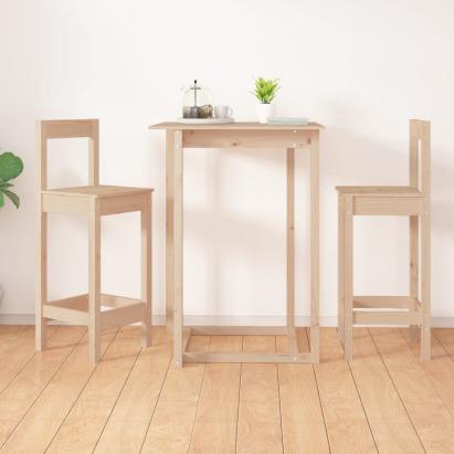 Scaune de bar, 2 buc., 40x41,5x112 cm, lemn masiv de pin GartenMobel Dekor