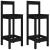 Scaune de bar, 2 buc., negru, 40x41,5x112 cm, lemn masiv pin GartenMobel Dekor