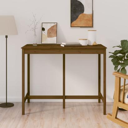 Masă de bar, maro miere, 140x80x110 cm, lemn masiv de pin GartenMobel Dekor