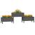 Jardinieră, gri , 245,5x44x75 cm, lemn masiv de pin GartenMobel Dekor