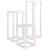 Set suport de plante, 3 piese, alb, lemn masiv de pin GartenMobel Dekor