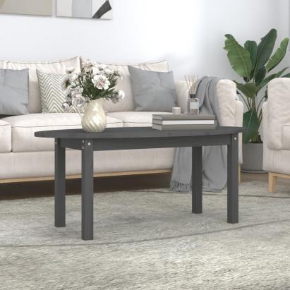 Măsuță de cafea, gri, 110x55x45 cm, lemn masiv de pin GartenMobel Dekor