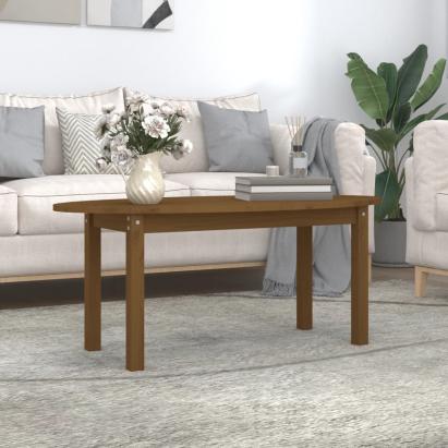 Măsuță de cafea, maro miere, 110x55x45 cm, lemn masiv de pin GartenMobel Dekor