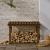 Rastel lemne de foc, maro miere, 108x64,5x77 cm, lemn masiv pin GartenMobel Dekor