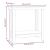 Banc de lucru, gri, 80x50x80 cm, lemn masiv pin GartenMobel Dekor