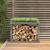 Suport bușteni de exterior, gri, 108x52x74 cm, lemn masiv pin GartenMobel Dekor
