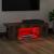Comodă TV cu lumini LED, stejar fumuriu, 90x39x30 cm GartenMobel Dekor