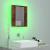 Dulap cu oglindă de baie LED, stejar fumuriu, 40x12x45 cm, lemn GartenMobel Dekor