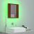 Dulap cu oglindă de baie LED, stejar maro, 40x12x45 cm, lemn GartenMobel Dekor