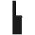 Birou cu rafturi, negru, 102x45x148 cm, lemn compozit GartenMobel Dekor
