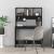 Birou cu rafturi, negru, 102x45x148 cm, lemn compozit GartenMobel Dekor