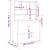 Birou cu rafturi, negru, 102x45x148 cm, lemn compozit GartenMobel Dekor