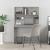 Birou cu rafturi, gri beton, 102x45x148 cm, lemn compozit GartenMobel Dekor
