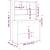 Birou cu rafturi, stejar maro, 102x45x148 cm, lemn compozit GartenMobel Dekor
