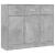Servantă, gri beton, 91x28x75 cm, lemn prelucrat GartenMobel Dekor