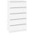 Dulap cu sertar, alb, 60x36x103 cm, lemn prelucrat GartenMobel Dekor