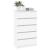 Dulap cu sertar, alb, 60x36x103 cm, lemn prelucrat GartenMobel Dekor