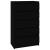 Dulap cu sertar, negru, 60x36x103 cm, lemn prelucrat GartenMobel Dekor