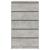 Dulap cu sertare, gri beton, 60x36x103 cm, lemn prelucrat GartenMobel Dekor