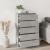 Dulap cu sertare, gri beton, 60x36x103 cm, lemn prelucrat GartenMobel Dekor