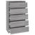 Dulap cu sertar, gri sonoma, 60x36x103 cm, lemn prelucrat GartenMobel Dekor