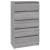 Dulap cu sertar, gri sonoma, 60x36x103 cm, lemn prelucrat GartenMobel Dekor