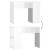 Birou, alb extralucios, 100x55x75 cm, lemn prelucrat GartenMobel Dekor