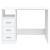 Birou cu sertare, alb, 102x50x76 cm, lemn prelucrat GartenMobel Dekor