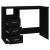 Birou cu sertare, negru, 102x50x76 cm, lemn prelucrat GartenMobel Dekor