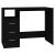 Birou cu sertare, negru, 102x50x76 cm, lemn prelucrat GartenMobel Dekor