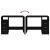 Birou cu sertare, negru, 102x50x76 cm, lemn prelucrat GartenMobel Dekor