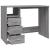 Birou cu sertare gri sonoma 102x50x76 cm lemn prelucrat GartenMobel Dekor