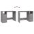Birou cu sertare gri sonoma 102x50x76 cm lemn prelucrat GartenMobel Dekor
