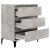 Servantă, gri beton, 60x35x70 cm, lemn prelucrat GartenMobel Dekor