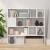Bibliotecă/Separator cameră, alb, 105x24x102 cm GartenMobel Dekor