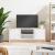 Dulap TV, alb, 102x30x37,5 cm, lemn compozit GartenMobel Dekor